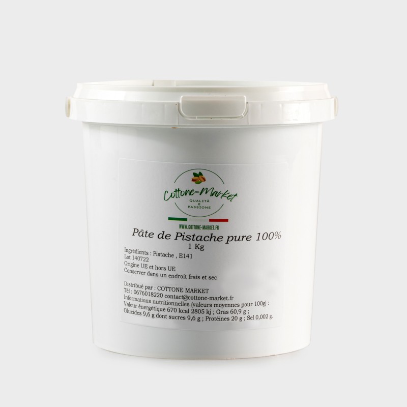 Pâte de pistache pure 100% - 1kg