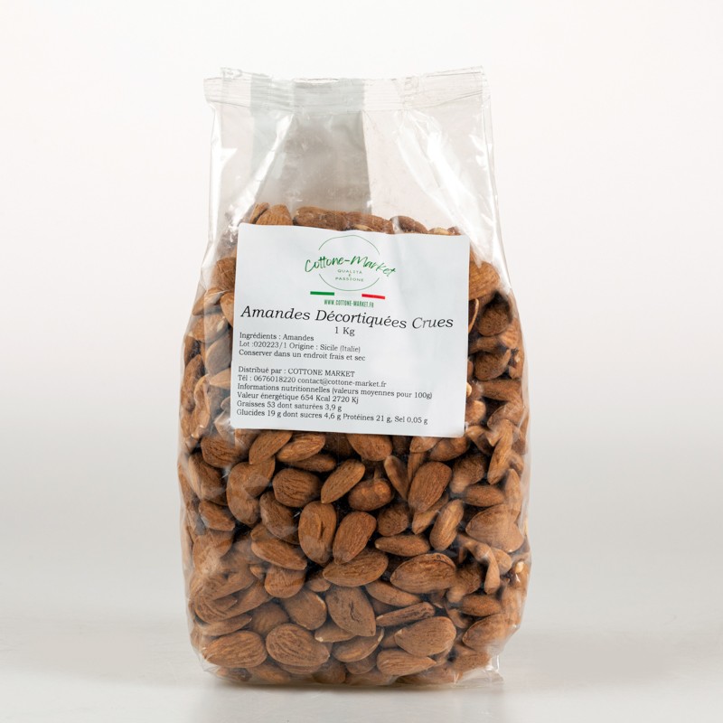 Amandes décortiquées crues (Italie) 1Kg